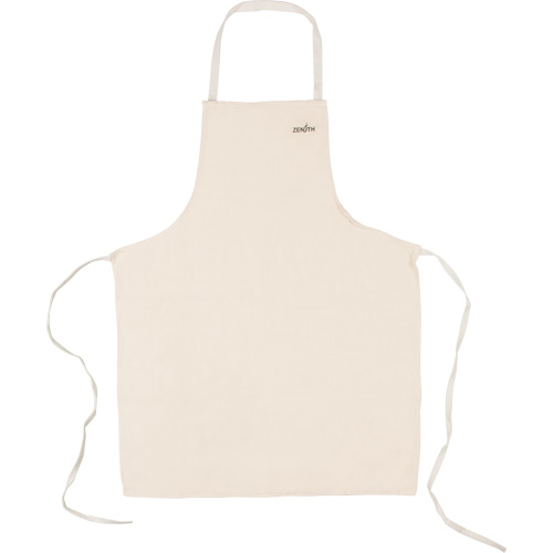 Apron, Cotton, 36" L x 29" W, Natural Mukwa Safety Services