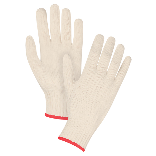 Heavyweight String Knit Gloves, Poly/Cotton, 7 Gauge, Small Mukwa Safety Services