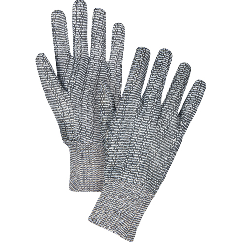 Gants de jersey, Grand, Poivre et sel, Non doubl&eacute;, Poignet en tricot Mukwa Safety Services