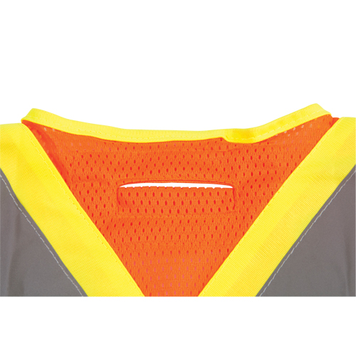 CSA Compliant High Visibility Surveyor Vest, High Visibility Orange, X-Large, Polyester Mukwa Safety Services