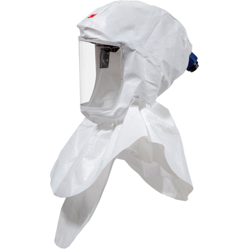 Cagoule Versaflo complet avec col interne et coiffe de premi&egrave;re qualit&eacute;, Universel, Coiffe souple, Bavette Double Mukwa Safety Services