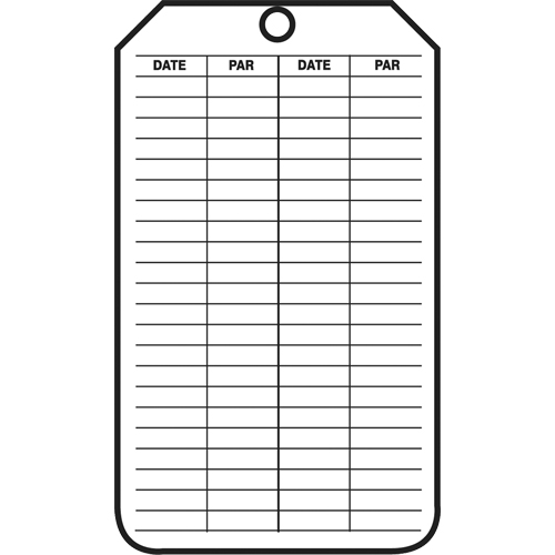 Inspection Tags, Cardstock, 3-1/8" W x 5-7/8" H, French Mukwa Safety Services
