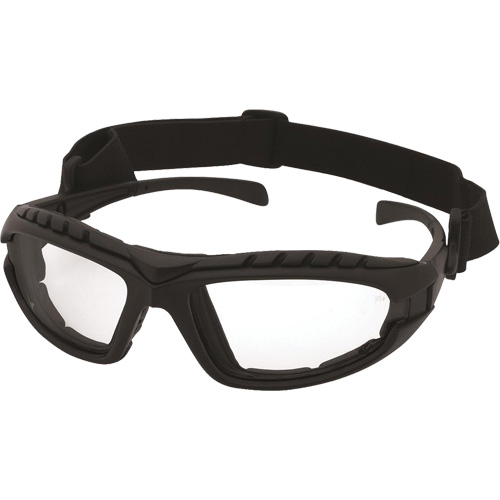 Dustdevil Black Frame Safety Glasses, Clear Lens, Anti-Fog/Anti-Scratch, ANSI Z87+/Meets/Exceeds CSA Z94.3 Mukwa Safety Services