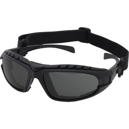 Dustdevil Black Frame Safety Glasses, Grey Lens, Anti-Fog/Anti-Scratch, ANSI Z87+/Meets/Exceeds CSA Z94.3 Mukwa Safety Services