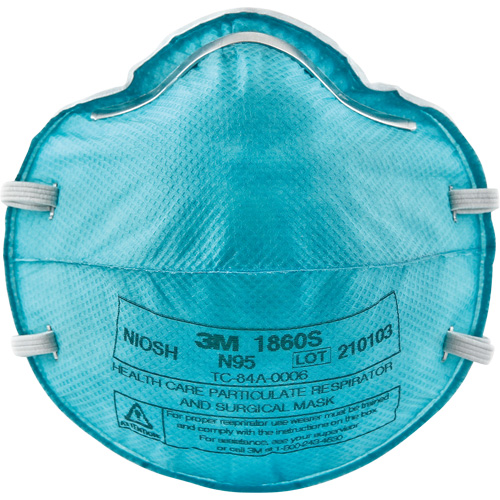 1860S Particulate Healthcare Respirator, N95, NIOSH Certified, Small Mukwa Safety Services
