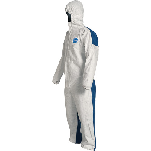 Hooded Coveralls, X-Large, Blue/White, Tyvek&reg; 400 D Mukwa Safety Services