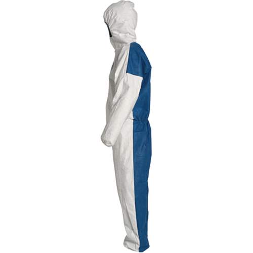 Hooded Coveralls, X-Large, Blue/White, Tyvek&reg; 400 D Mukwa Safety Services