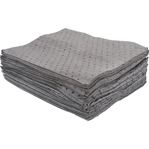 Premium Bonded Sorbent Pads, Universal, 15" x 17", 15 gal. Absorbancy Mukwa Safety Services