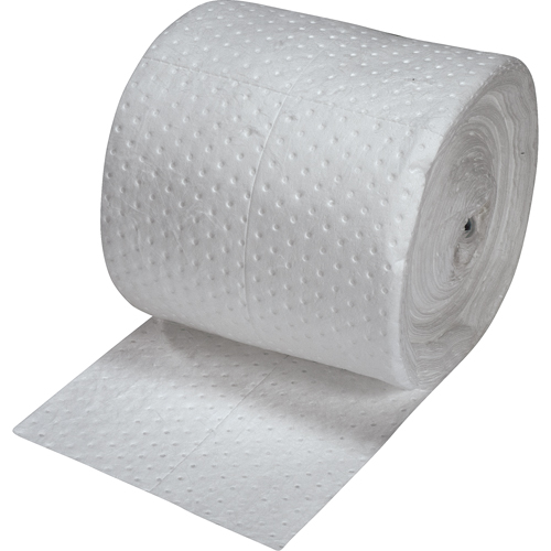 Feuilles absorbantes en fibres fines de premi&egrave;re qualit&eacute;, Poids moyen, 150' lo x 15" la, Absorption 20 gal. Mukwa Safety Services