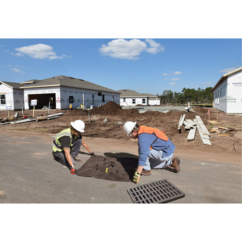 Ultra-Drain Guard&reg; Catch Basin Insert, Trash & Debris, 48" L x 36" W Mukwa Safety Services