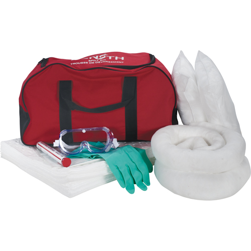 Vehicle Spill Kit, Oil Only, Bag, 10 US gal. Absorbancy Mukwa Safety Services