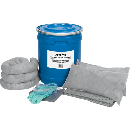 Trousse de lutte contre les d&eacute;versements de premi&egrave;re qualit&eacute; pour camion, Universel, Baril, Absorbance de 10 gal. US Mukwa Safety Services