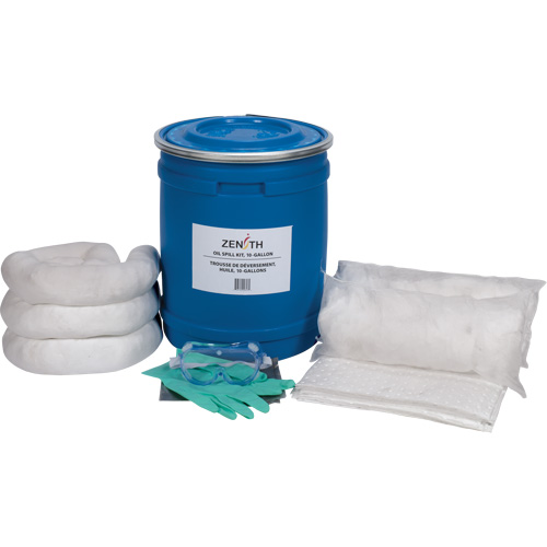 Truck Spill Kit, Oil Only, Drum, 10 US gal. Absorbancy Mukwa Safety Services