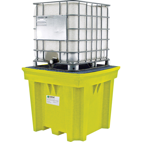 GRV Space-Saver sans drain, Capacit&eacute; de d&eacute;versement 275 gal. US, 57" x 57" x 48" Mukwa Safety Services