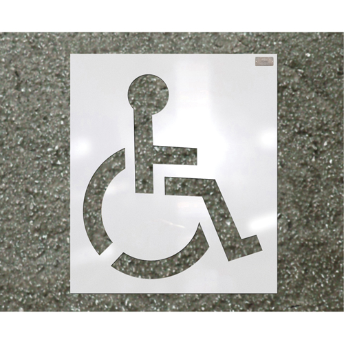 Pochoirs pour parc de stationnement, Pictogramme, 39" Mukwa Safety Services
