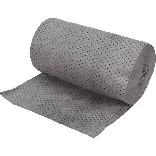 Rouleaux absorbants en fibres fines de calibre industriel, Lourd, 150' lo x 30" la, Absorption 70 gal. Mukwa Safety Services