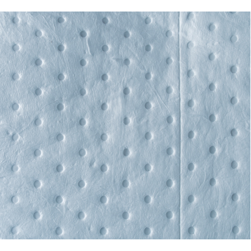 Feuilles absorbantes bleues li&eacute;es de premi&egrave;re qualit&eacute;, Huile seulement, 15" x 18", 30 gal. d'absorption Mukwa Safety Services