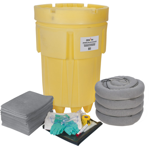 Trousse &eacute;conomique de lutte contre les d&eacute;versements, Universel, Overpack/Baril de r&eacute;cup&eacute;ration, Absorbance de 95 gal. US Mukwa Safety Services