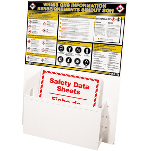 Postes d'information SGH, Anglais & français, Compris reliures Mukwa Safety Services