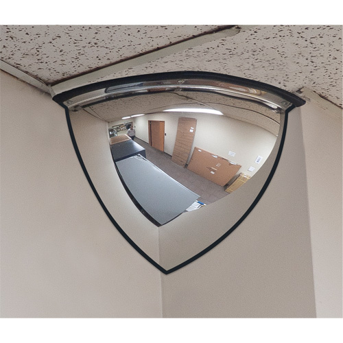 90° Dome Mirror, Quarter Dome, Open Top, 20" Diameter Mukwa Safety Services