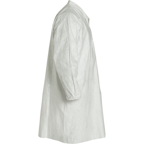 Lab Coat, Tyvek&reg; 400, White, Medium Mukwa Safety Services