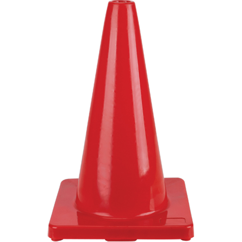 Coloured Traffic Cone, 18", Red Mukwa Safety Services