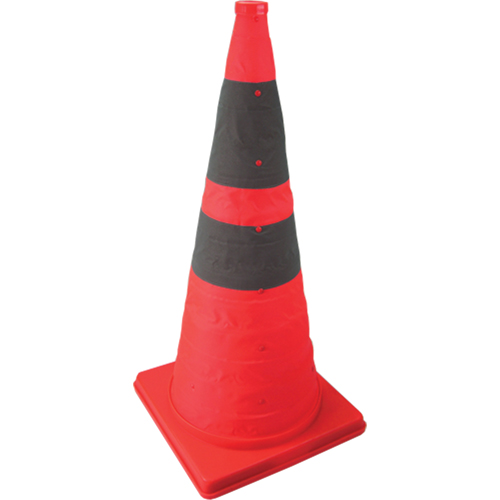 C&ocirc;ne repliable illumin&eacute;, 28" h, Orange Mukwa Safety Services