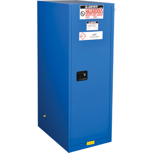 Sure-Grip&reg; Ex Hazardous Material Slimline Safety Cabinets, 54 Gal., 23.25" x 65" x 34" Mukwa Safety Services