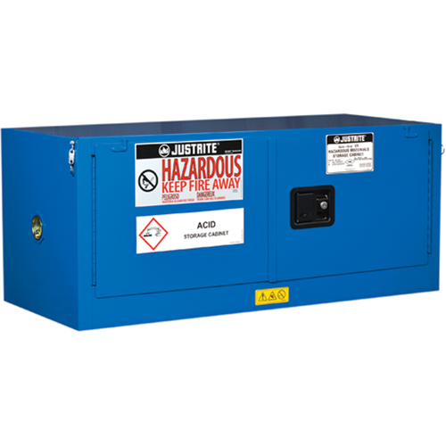 ChemCor&reg; Lined Hazardous Material Piggyback Safety Cabinets, 12 gal., 43" x 18" x 18" Mukwa Safety Services
