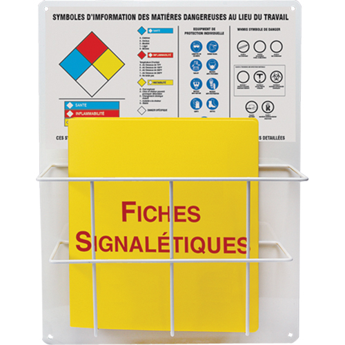 Panneaux de style panier pour mati&egrave;res dangereuses, Français, Compris reliures Mukwa Safety Services