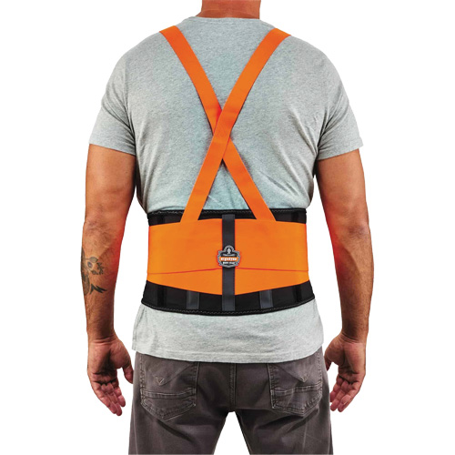 Ceinture de support dorsal haute visibilit&eacute; en &eacute;lasthanne ProFlex 100HV, &eacute;lastique, T-petit Mukwa Safety Services