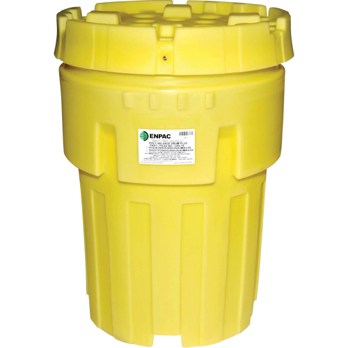 Barils de r&eacute;cup&eacute;ration en poly Plus Envirosalv , 95 gal. US, Stationnaire Mukwa Safety Services
