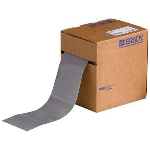 ToughStripe&reg; Floor Marking Tape, 3" x 100', Polyester, Grey Mukwa Safety Services