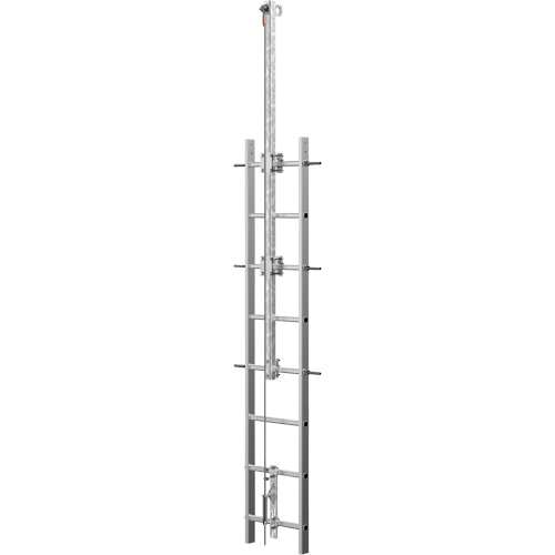 Vi-Go Continuous Ladder Climbing Safety System with Automatic Pass-Through, Stainless Steel Mukwa Safety Services