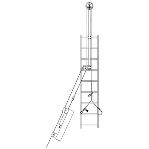 Ensemble de poulie/moufle de levage SSB Mukwa Safety Services