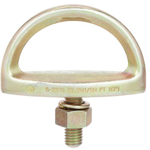 Raccord d'ancrage, Anneau en D, Usage Permanent Mukwa Safety Services