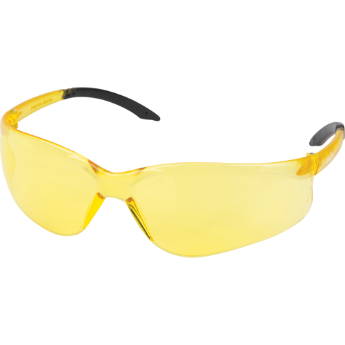 Z2400 Series Safety Glasses, Amber Lens, Anti-Scratch, ANSI Z87+/Meets/Exceeds CSA Z94.3 Mukwa Safety Services