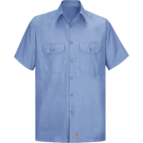 Chemise &agrave; manches courtes en tissu ind&eacute;chirable, Hommes, Grand (grande taille), Bleu Mukwa Safety Services