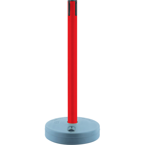 Tensabarrier ext&eacute;rieur - poteaux r&eacute;cepteurs, Hauteur de 37", Rouge Mukwa Safety Services