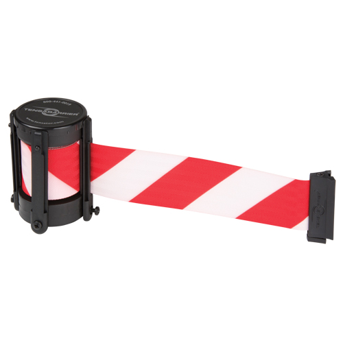 Replacement Cassettes For Utility, Advance & StowAway&reg; TensaBarrier&reg;, 13', White Tape Mukwa Safety Services
