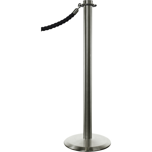 Poteaux portatifs, Hauteur de 34", Chrome poli Mukwa Safety Services