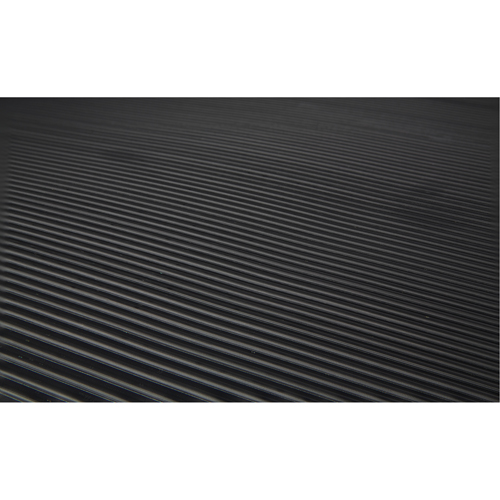 Tapis KleenSweep No 391, Couloir, 3' x 105' x 1/8", Noir Mukwa Safety Services