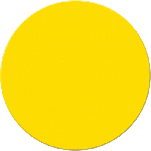Marqueurs all&eacute;g&eacute;e/5S Armor Stripe, Cercle, 6" lo x 6" la, Jaune, Plastique Mukwa Safety Services