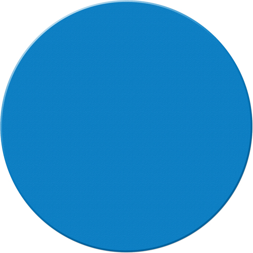 Armor Stripe Lean/5S Markers, Circle, 6" L x 6" W, Blue, Plastic Mukwa Safety Services