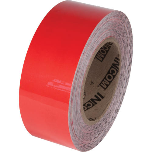 Ruban de marquage pour plancher Tuff Mark, 4" x 100', Polyester, Rouge Mukwa Safety Services