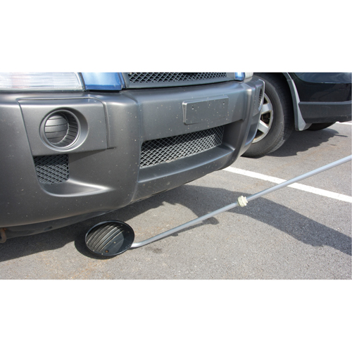 Miroir d'inspection, 8,5" dia, Ronde, Poign&eacute;e 47" Mukwa Safety Services