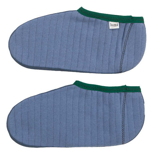 Chaussons pour bottes en caoutchouc, Hommes, T-Grand, Bleu/Vert, Coton/Molleton Mukwa Safety Services
