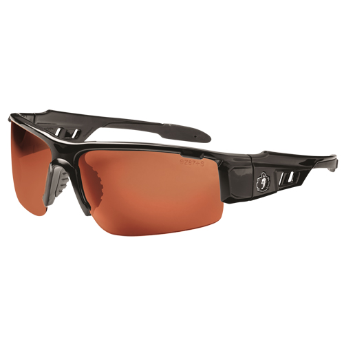 Lunettes de s&eacute;curit&eacute; Skullerz Dagr, Lentille Cuivre, Anti-&eacute;gratignures/Polaris&eacute;, ANSI Z87+/R&eacute;pond ou surpasse la norme CSA Z94.3 Mukwa Safety Services