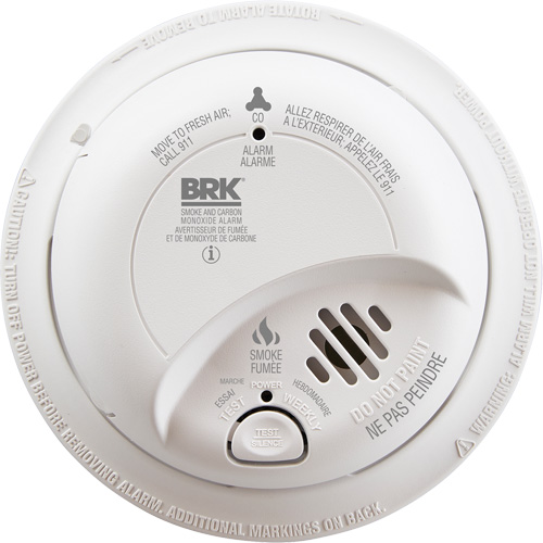 Ionization Smoke & Carbon Monoxide Combination Alarm, Battery Operated/Hardwired Mukwa Safety Services