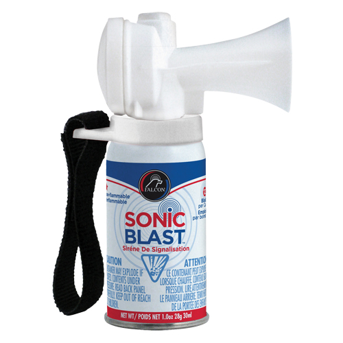 Mini avertisseur sonore Sonic Blast avec sangle &agrave; boucles et crochets Mukwa Safety Services